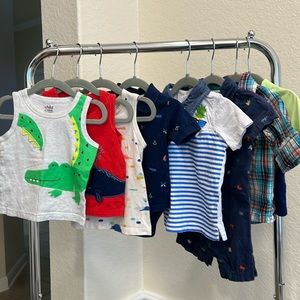 12M Boy Summer Bundle - Gator, Whale, Safari, Beach, Sailing, Pineapple